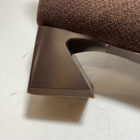 VIVAIA Regina Pro Square-Toe Water-Repellent Amanda Heeled Brown Boots Sz 36.5 - Picture 10 of 16